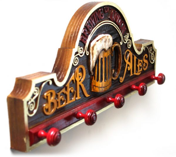 Placa KG Beer decorativa em fibra - Beer Ales Botão - Image 2
