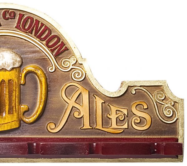 Placa KG Beer decorativa em fibra - Beer Ales Suporte Copos / Porta-Espetos - Image 9
