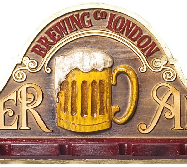 Placa KG Beer decorativa em fibra - Beer Ales Suporte Copos / Porta-Espetos - Image 8