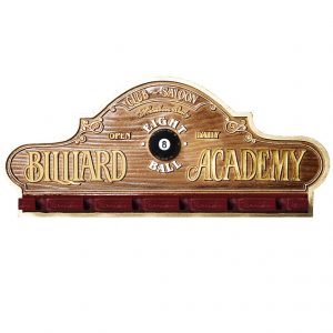 Placa KG Billiard decorativa em fibra - Suporte Copos / Porta-Espetos