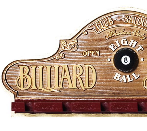 Placa KG Billiard decorativa em fibra - Suporte Copos / Porta-Espetos - Image 3