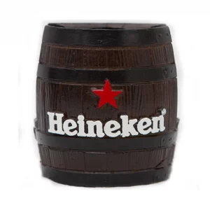 Barrica KG decorativa em resina Porta-Guardanapo Heineken