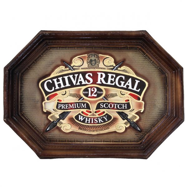 Placa KG Chivas de parede em fibra - Chivas Grande