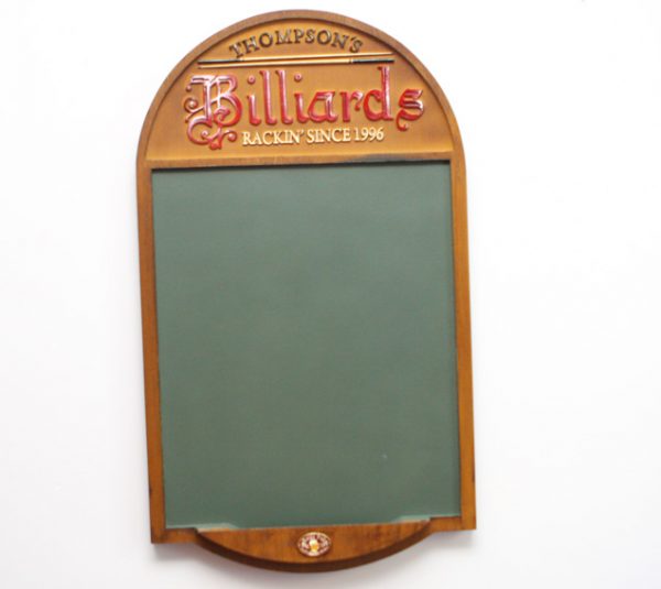 Lousa KG placar decorativa em fibra Billiard Thompson`s Rackin - Image 3