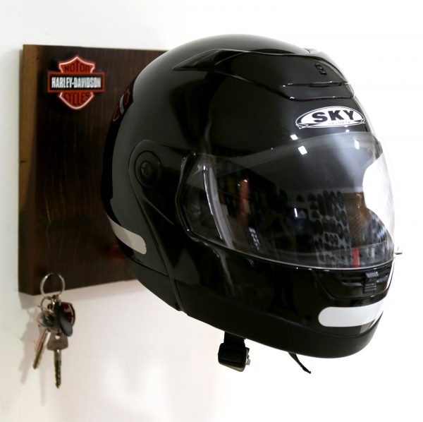 Suporte KG Porta-Capacete Simples c/ Porta-chaves - Image 4