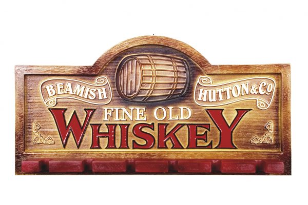 Placa KG Whisky decorativa em fibra - Whisky - Suporte Copos / Porta-Espeto - Image 2