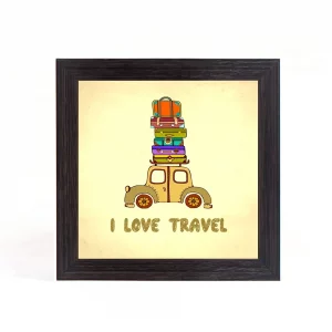 Quadro Porta Moedas Quadrado - Carro