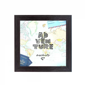 Quadro Porta Moedas Quadrado - Adventure