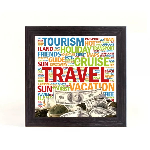 Quadro Porta Moedas Quadrado - Travel - Image 2