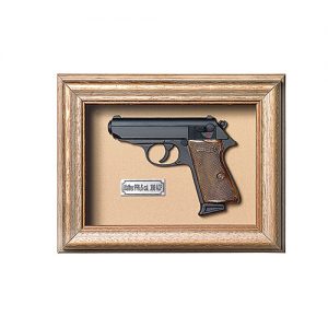 Quadro de Arma Resina KG Walther PPK/S cal. .380 ACP - Clássico