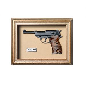 Quadro de Arma Resina KG Walther P38 - Clássico