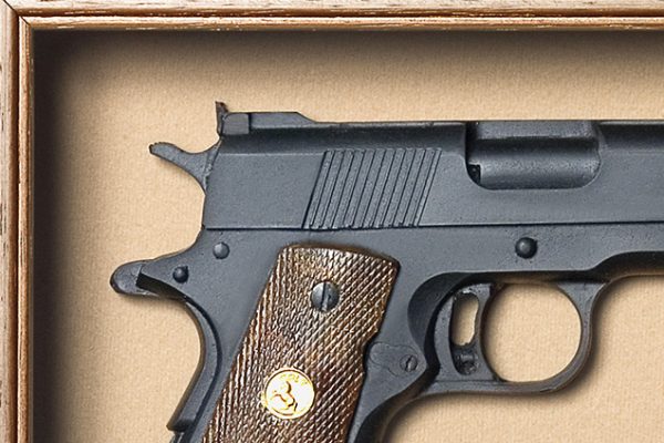 Quadro de Arma Resina KG Colt MK III cal. .38 SPL - Gold Cup National Match - Clássico - Image 3
