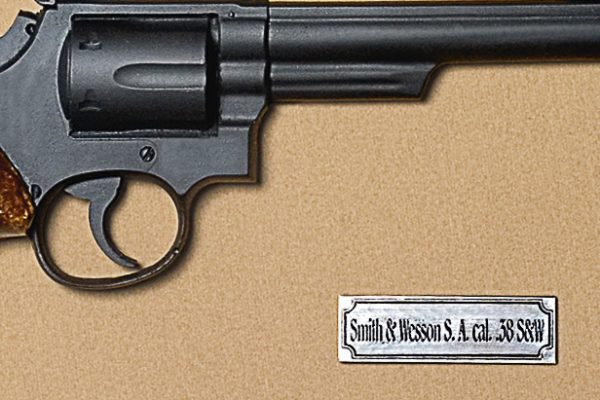 Quadro de Arma Resina KG Smith & Wesson S.A. cal. 38 S&W - Clássico - Image 4