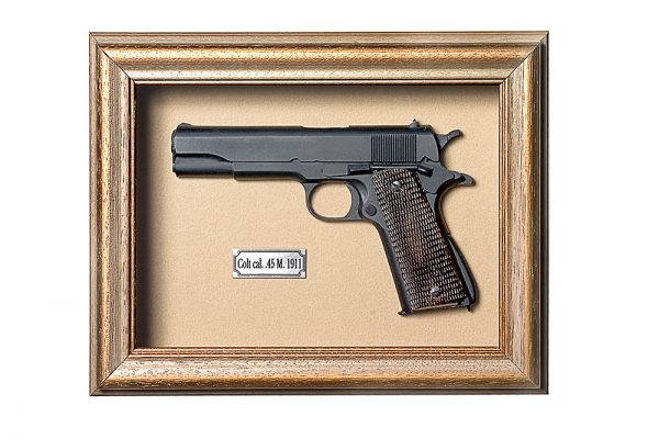 Quadro de Arma Resina KG Colt cal. 45 M. 1911 - Clássico - Image 3