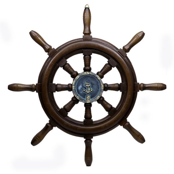 Timão de barco decorativo em Resina 50cm